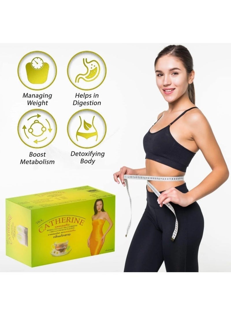 Catherine Herbal Slimming Weight Loss Tea – Chrysanthemum Flavour Detox & Metabolism Support (32 Tea Bags) - Image 3